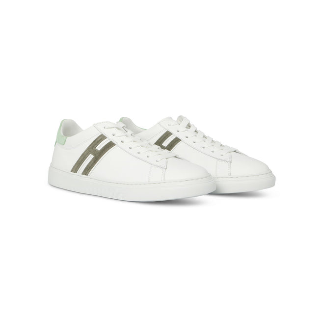 Sneakers - H365 Leather & Rubber Soles Lace-Ups