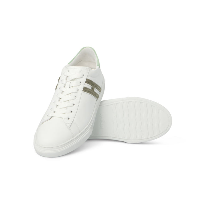 Sneakers - H365 Leather & Rubber Soles Lace-Ups