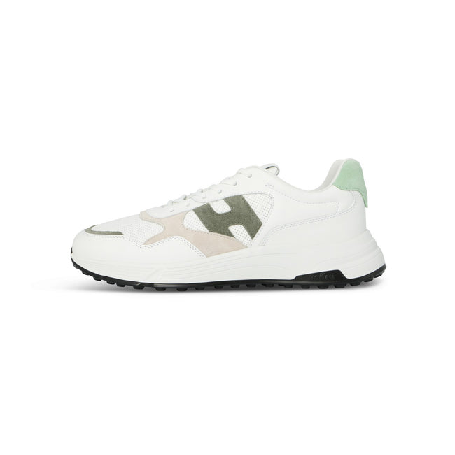 H383 New Running Coloured Suede And Canvas Sneakers