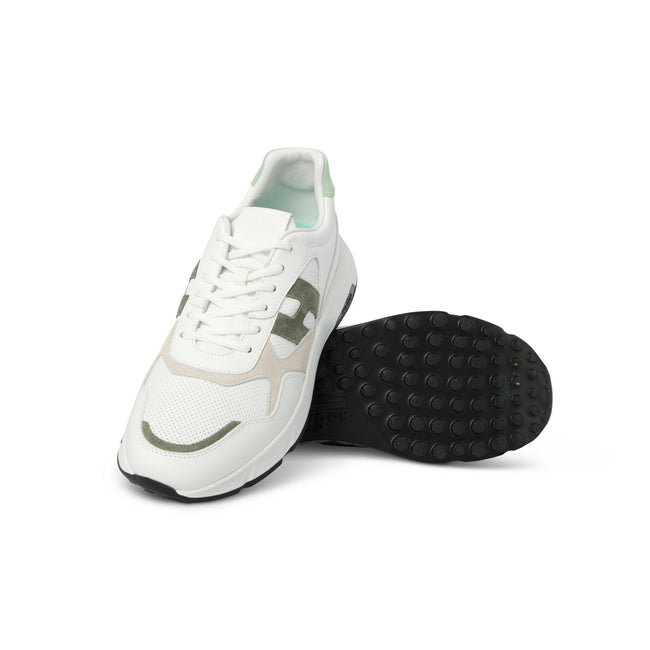 H383 New Running Coloured Suede And Canvas Sneakers