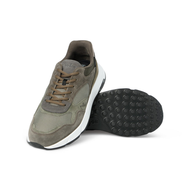 Sneakers - Hyperlight Suede, Nylon & Thick Rubber Soles Lace-Ups