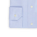 Shirt - Checkered Cotton Single Cuff Slim Fit