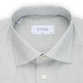 Shirt - Checkered Cotton Single Cuff Slim Fit