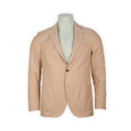 Two Piece Suit - Herringbone Cotton & Silk Unfinished Sleeves