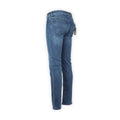 Jeans - NICK Cotton, Polyester Stretch Beige & Turquoise Patch