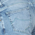 Jeans - NICK Cotton Stretch Turquoise Patch