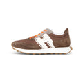 H383 New Running Coloured Suede And Canvas Sneakers