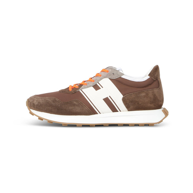 H383 New Running Coloured Suede And Canvas Sneakers