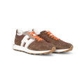 H383 New Running Coloured Suede And Canvas Sneakers