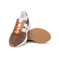 H383 New Running Coloured Suede And Canvas Sneakers