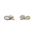 Cufflinks - Racket, Tennis Ball Sterling Silver & Enamel 