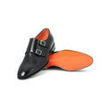 Double Monks - Polished Leather & Bimaterial Soles