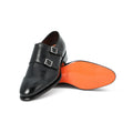 Double Monks - CARTER Polished Leather & Bimaterial Soles