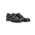 Double Monks - CARTER Polished Leather & Bimaterial Soles