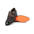 Double Monks - CARTER Polished Leather & Bimaterial Soles