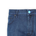 Jeans - BARD Cotton Stretch Navy & Blue Patch