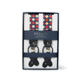 Elastic Suspenders - Jacquard Pattern Polyester Stretch & Leather Loops