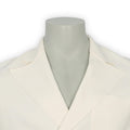 Double-Breasted Blazer - Cotton Knitted Finished Sleeves
