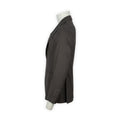 Two Piece Suit - Easy Wear Wool & Polyester Stretch Unfinished Sleeves