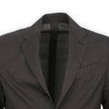 Two Piece Suit - Easy Wear Wool & Polyester Stretch Unfinished Sleeves