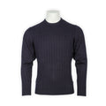 Cable Knit Sweater - HONLEY Cotton & Cashmere Crew Neck