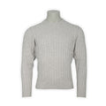 Cable Knit Sweater - HONLEY Cotton & Cashmere Crew Neck