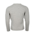 Cable Knit Sweater - HONLEY Cotton & Cashmere Crew Neck