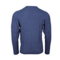 Cable Knit Sweater - HONLEY Cotton & Cashmere Crew Neck