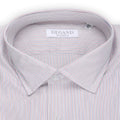 Shirt - Tricolor Striped Cotton Single Cuff