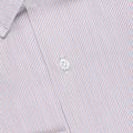 Shirt - Tricolor Striped Cotton Single Cuff
