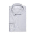 Shirt - Tricolor Striped Cotton Single Cuff