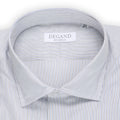 Shirt - Tricolor Striped Cotton Single Cuff
