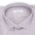Shirt - Tricolor Checkered Cotton Single Cuff