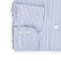 Shirt - Tricolor Checkered Cotton Single Cuff