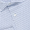 Shirt - Tricolor Checkered Cotton Single Cuff