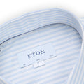 Shirt - Striped 3/1 Cotton & Lyocell Single Cuff Slim Fit