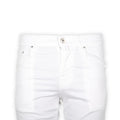 Bermuda Shorts - NICOLAS Cotton & Lyocell Stretch White Patch