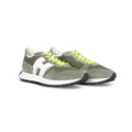 H383 New Running Coloured Suede And Canvas Sneakers