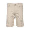 Bermuda Shorts - NICOLAS Cotton & Lyocell Stretch White Patch