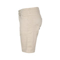 Bermuda Shorts - NICOLAS Cotton & Lyocell Stretch White Patch