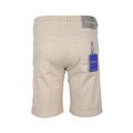 Bermuda Shorts - NICOLAS Cotton & Lyocell Stretch White Patch