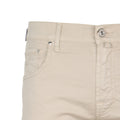 Bermuda Shorts - NICOLAS Cotton & Lyocell Stretch White Patch