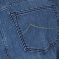 Jeans - BARD Limited Edition Cotton, Viscose, Polyester Stretch Removable Green Lizard Patch