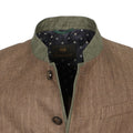 Austrian Jacket - MEWES Herringbone Linen High Collar