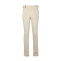 Pants - Two Pleats + Straps Viscose, Linen & Cotton
