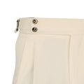 Pants - Two Pleats + Straps Viscose, Linen & Cotton