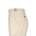 Pants - Two Pleats + Straps Viscose, Linen & Cotton