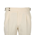 Pants - Two Pleats + Straps Viscose, Linen & Cotton