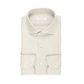 Shirt - Honeycomb Pattern Cotton Single Cuff