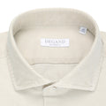 Shirt - Honeycomb Pattern Cotton Single Cuff
